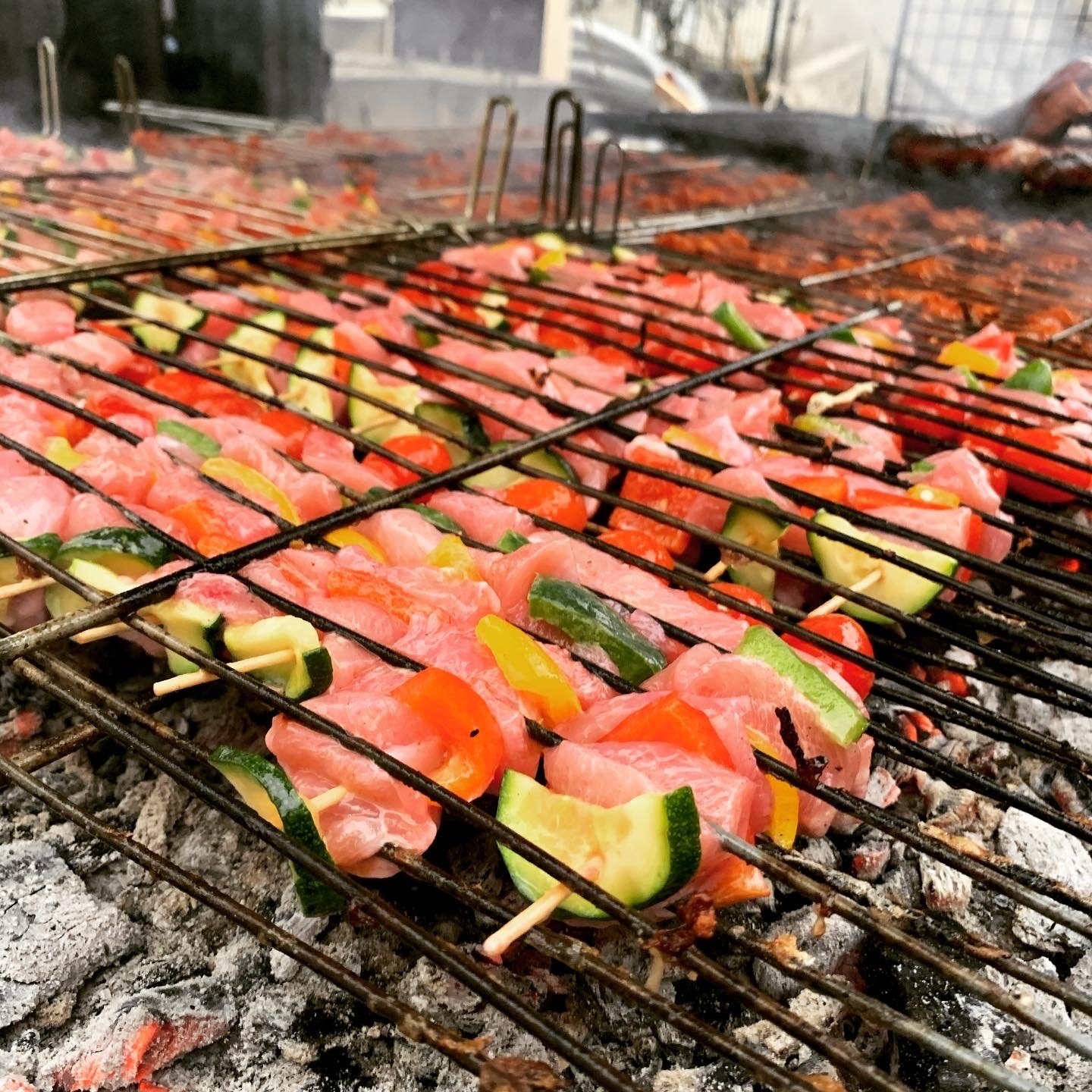 Brochetas de verdura